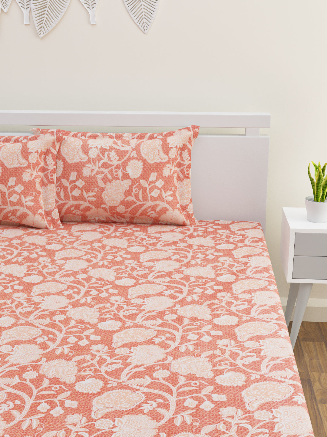 Niraaz Cotton Bedsheet Set | Everyday Bedwear - Red