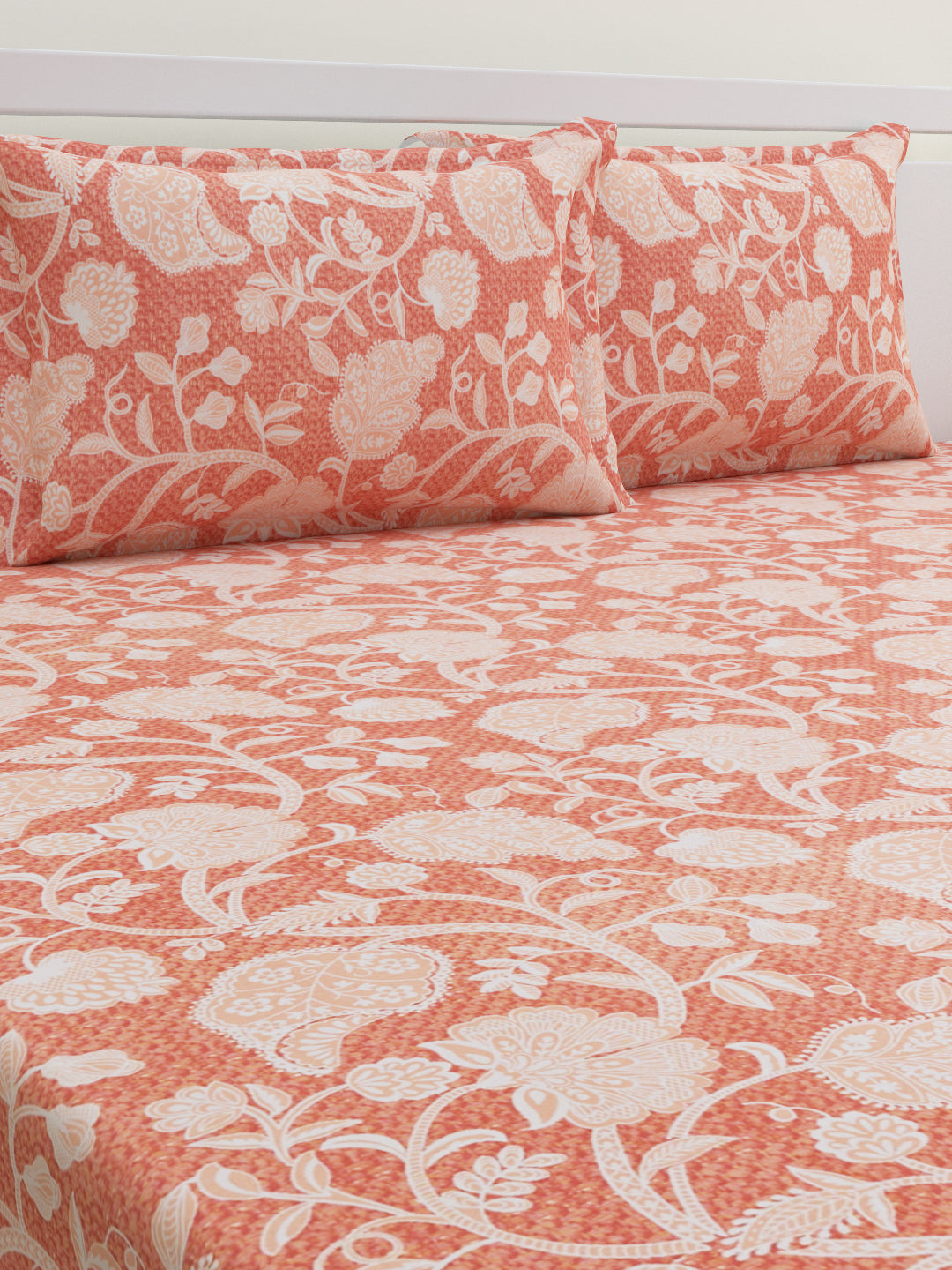 Niraaz Cotton Bedsheet Set | Everyday Bedwear - Red