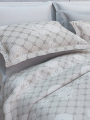Kausha Cotton Bedsheet Set | Everyday Bedwear - Grey