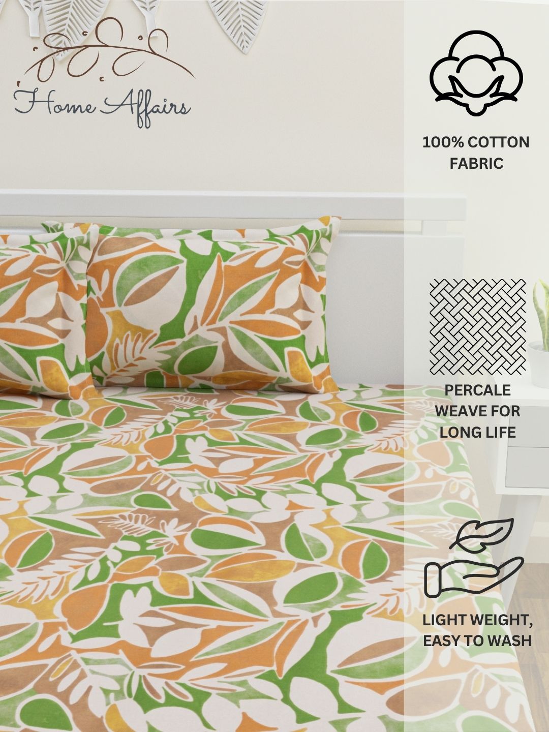 Lumari Cotton Bedsheet Set | Everyday Bedwear - Multi Color
