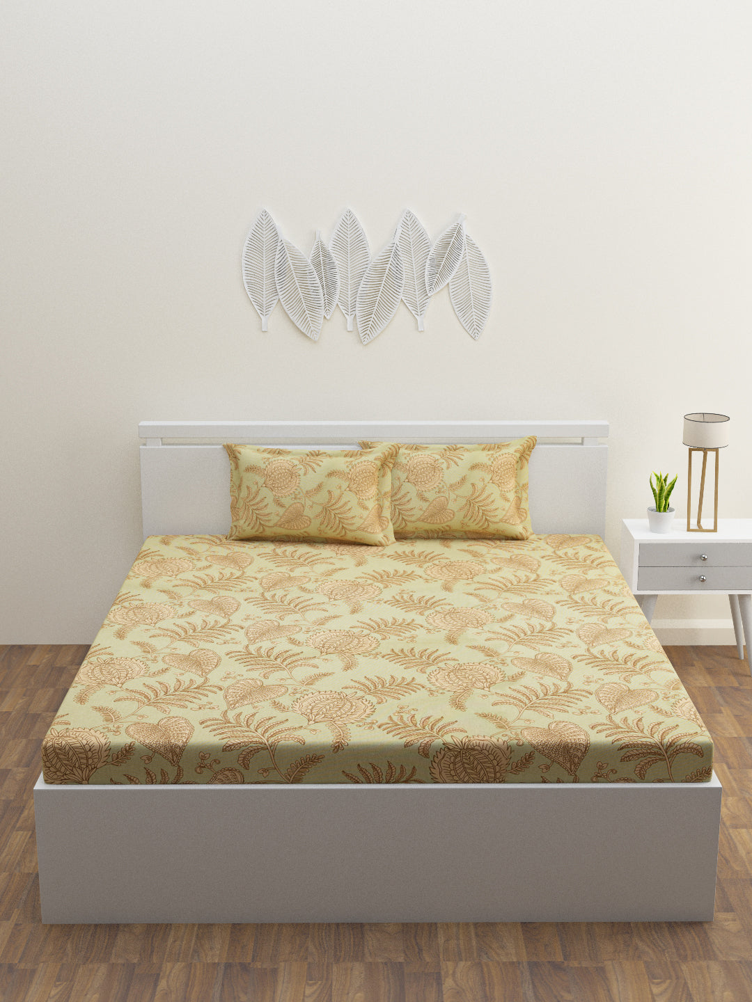 Sereen Cotton Bedsheet Set | Everyday Bedwear - Green