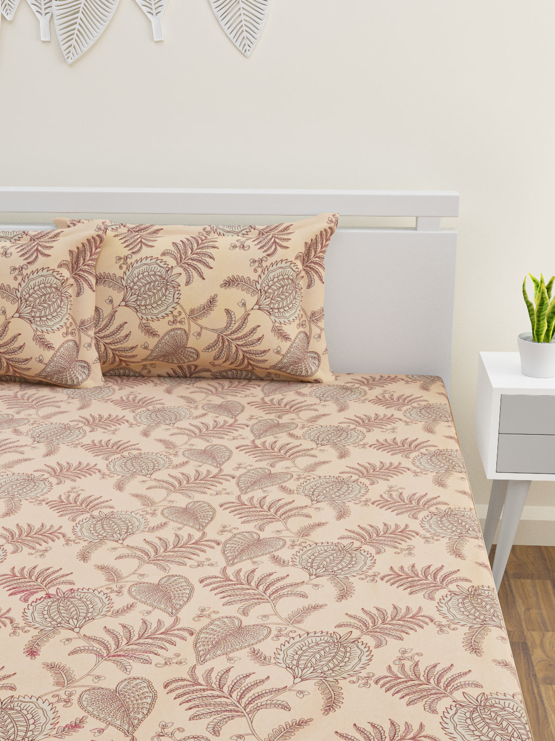 Sereen Cotton Bedsheet Set | Everyday Bedwear - Brown