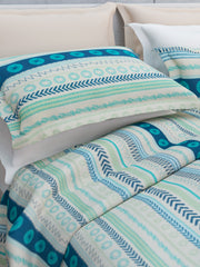 Tayra Cotton Bedsheet Set | Everyday Bedwear - Teal
