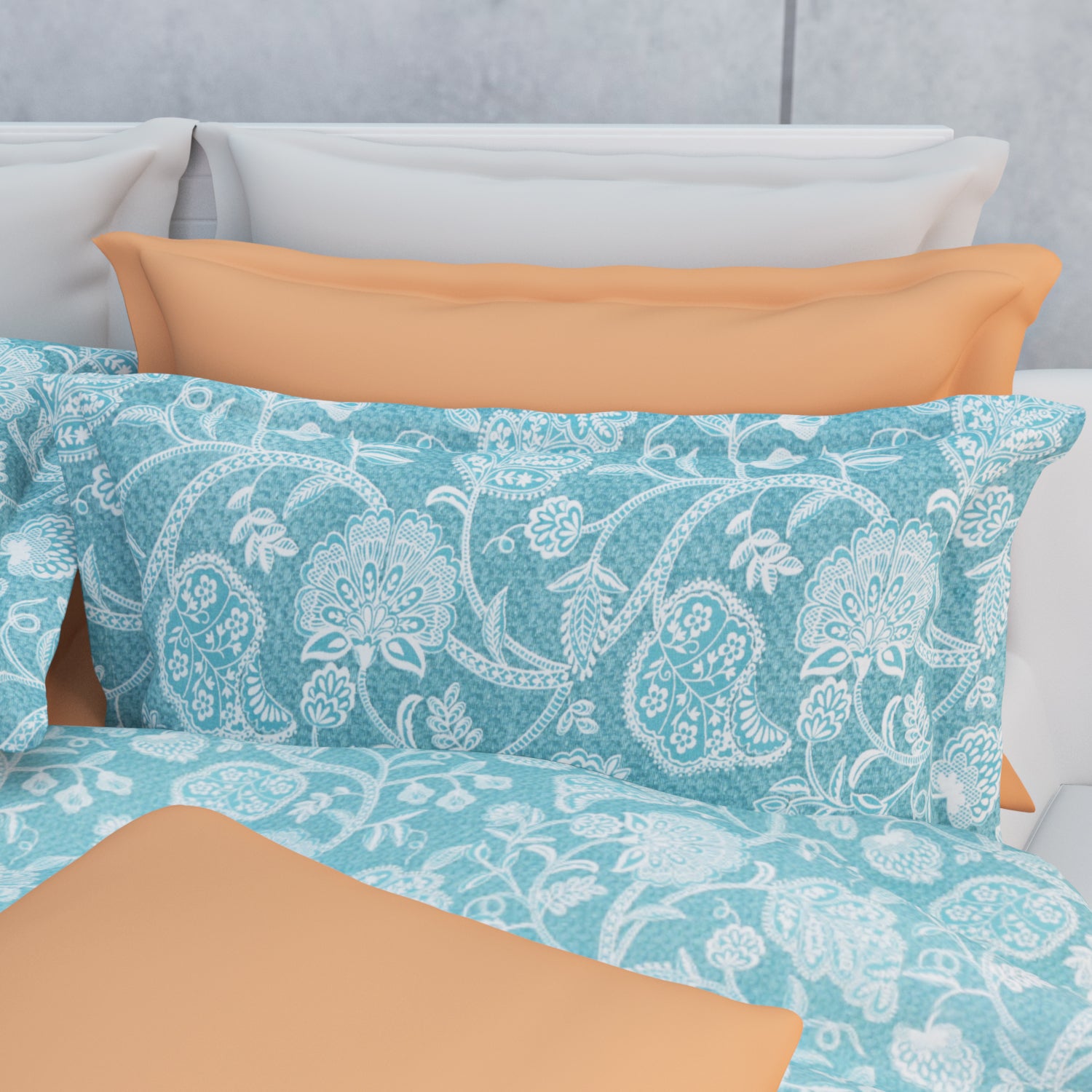 Niraaz Cotton Bedsheet Set | Everyday Bedwear - Blue