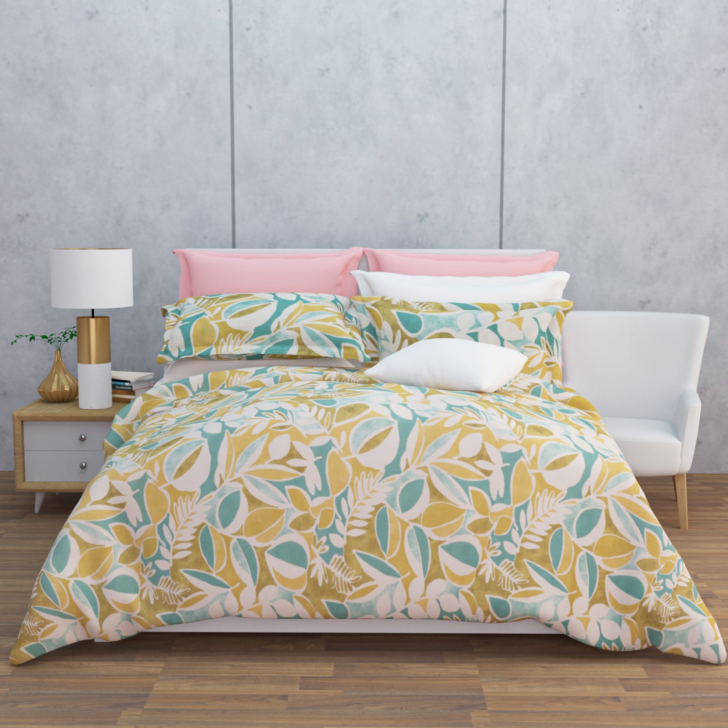 Lumari Cotton Bedsheet Set | Everyday Bedwear - Multi Color