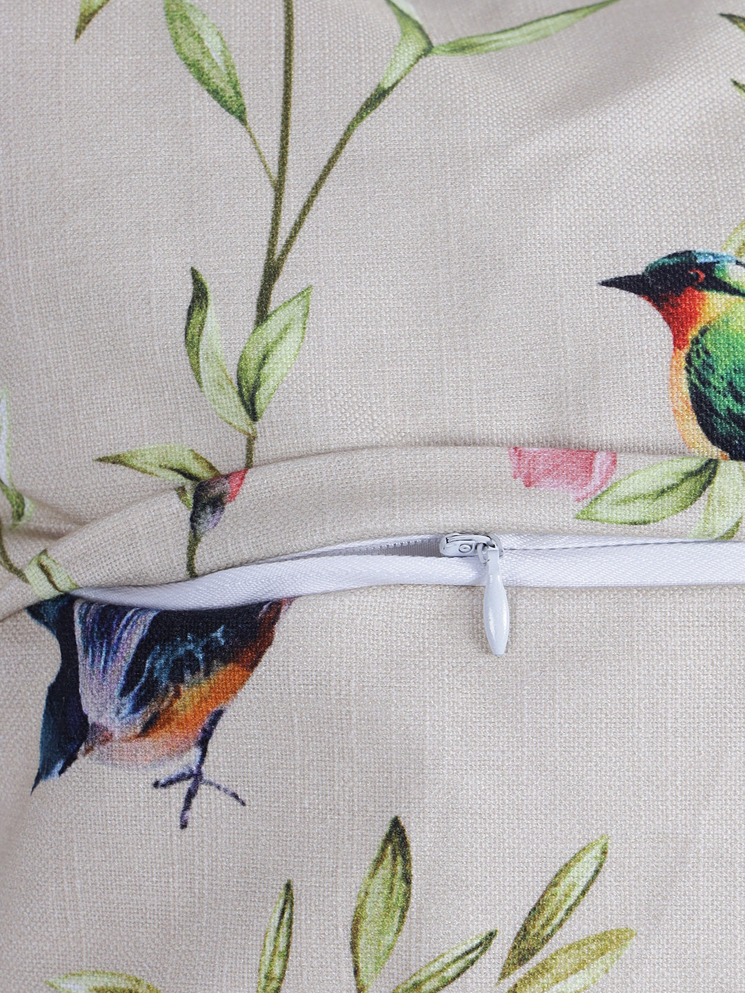 Vibgyor Cushion Cover Collection - Set of 2 - Robins - Cream