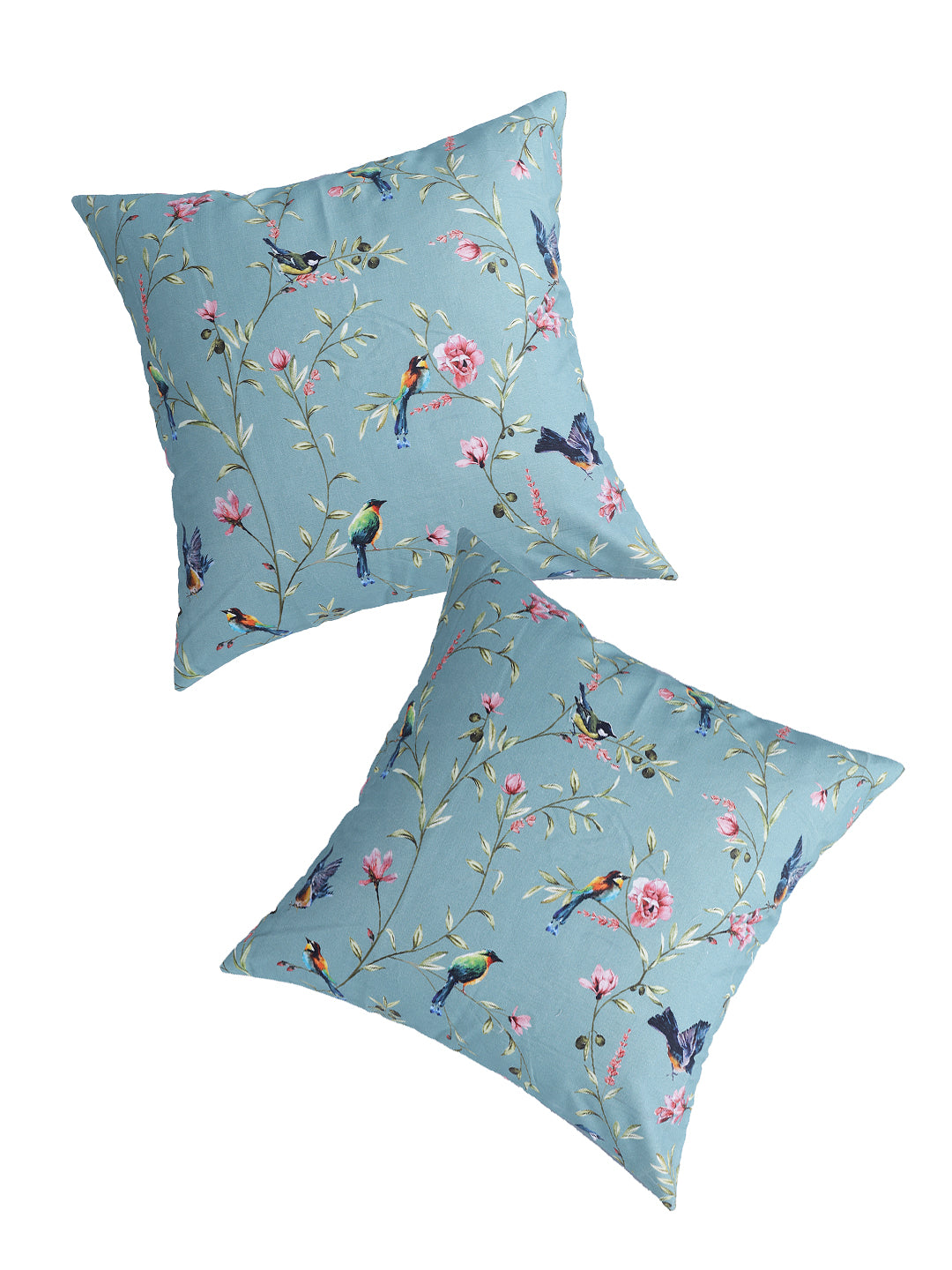 Vibgyor Cushion Cover Collection - Set of 2 - Robins - Green