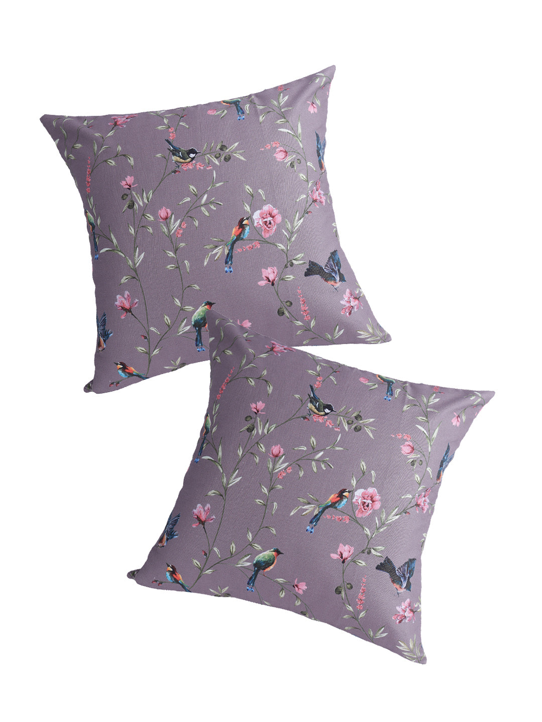 Vibgyor Cushion Cover Collection - Set of 2 - Robins - Brown