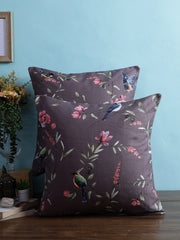 Vibgyor Cushion Cover Collection - Set of 2 - Robins - Brown