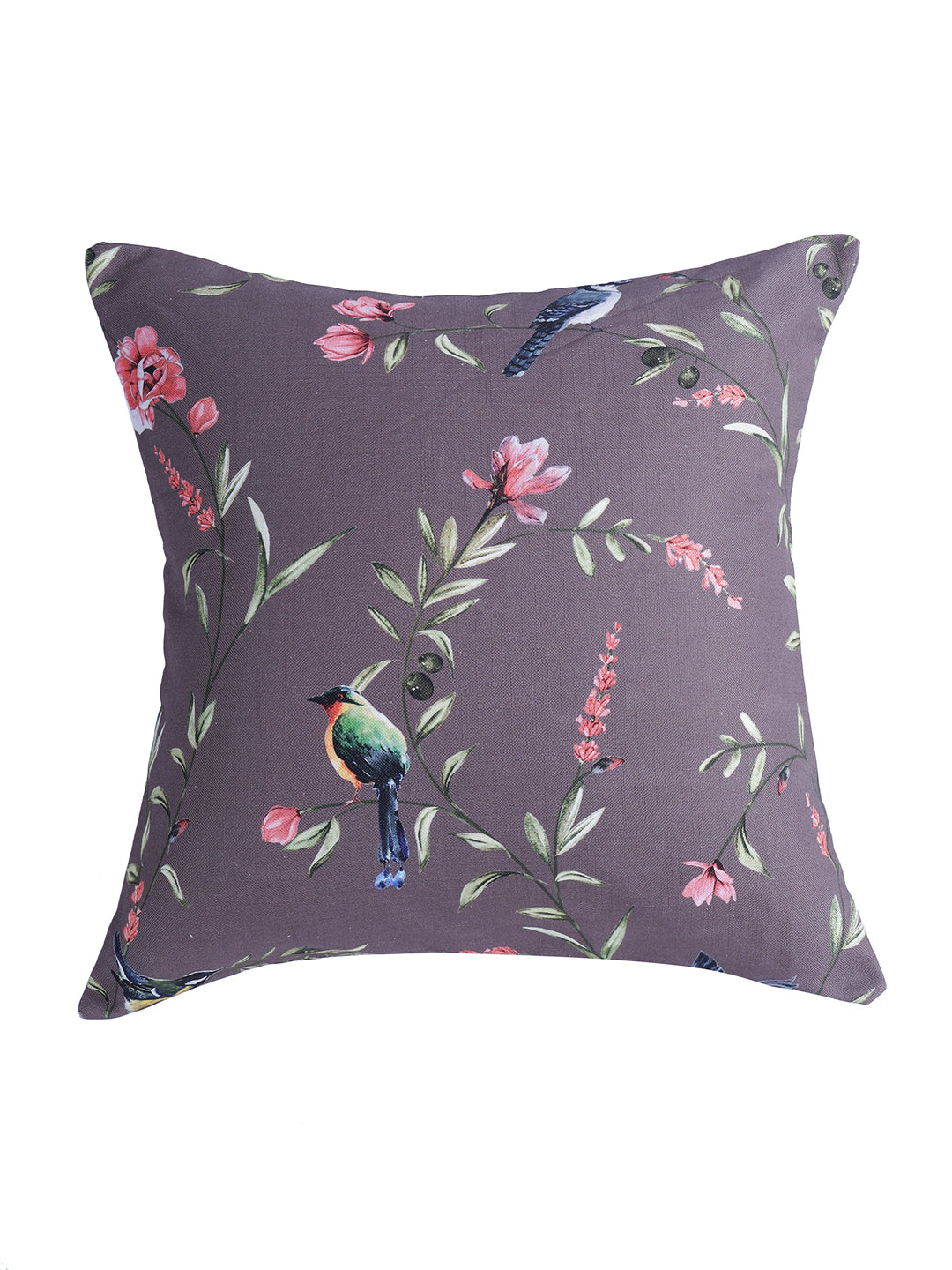 Vibgyor Cushion Cover Collection - Set of 2 - Robins - Brown