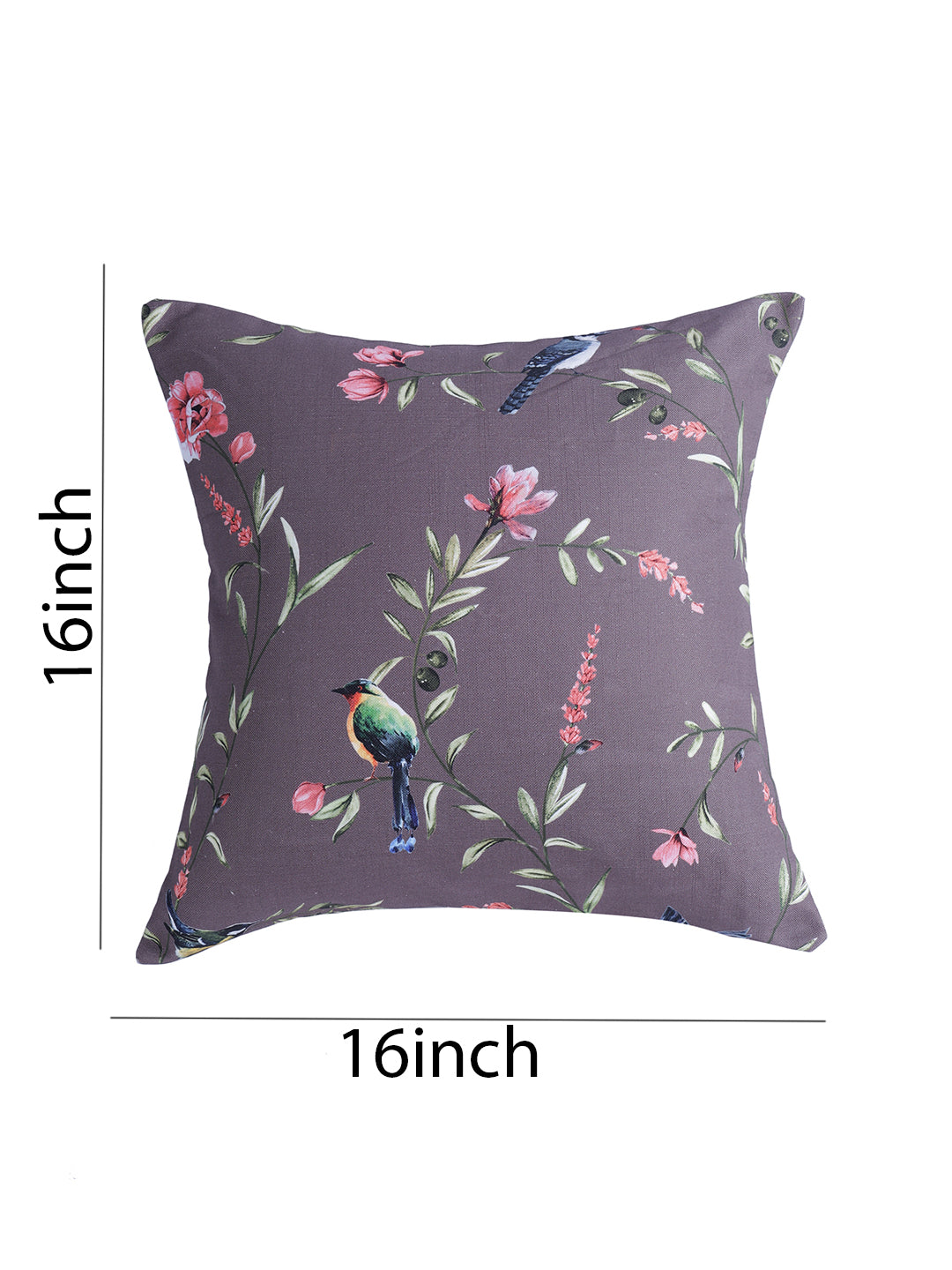 Vibgyor Cushion Cover Collection - Set of 2 - Robins - Brown