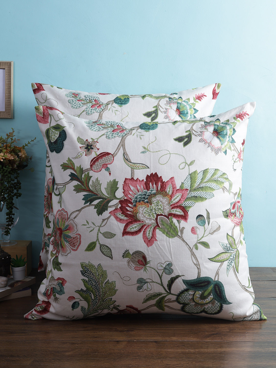 Vibgyor Cushion Cover Collection - Set of 2 -  Rose Vineyard