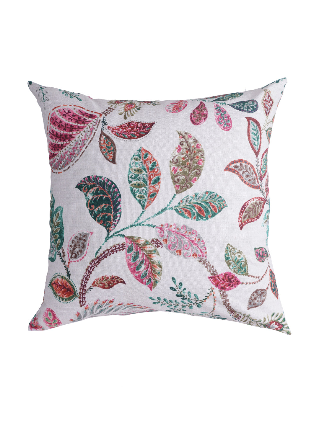 Vibgyor Cushion Cover Collection - Set of 2 - Rosy Leaf