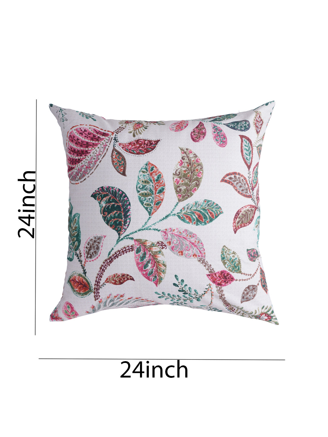 Vibgyor Cushion Cover Collection - Set of 2 - Rosy Leaf